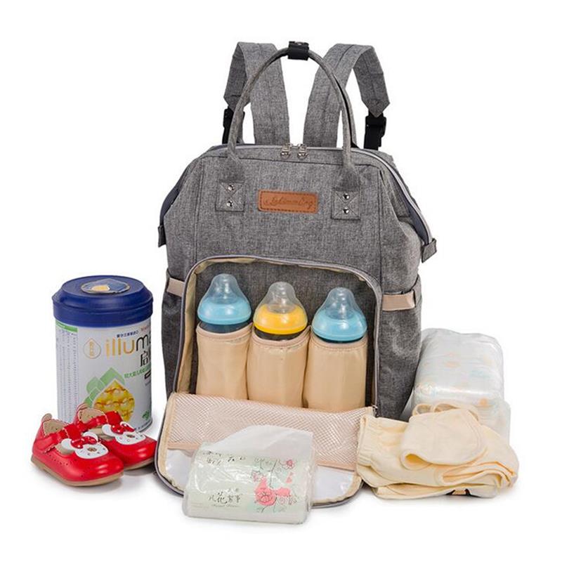 Multifunctional Mummy Backpack Newborn Baby Diaper Nappy Changing Bag Milk Bottles Travel Bags Outdoors Baby Care Gear